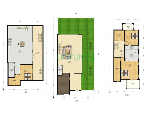 玛斯兰德辣椒街区 3室1厅4卫 341平方