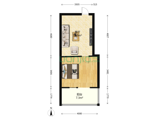 通泰福苑 1室1厅0卫 104平方
