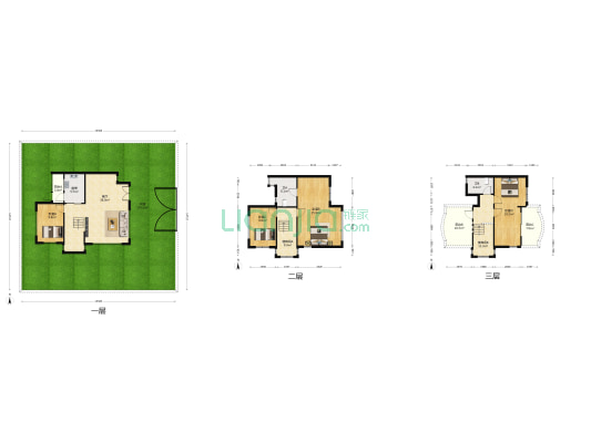 顺德碧桂园西苑联排别墅区 4室1厅2卫 166平方