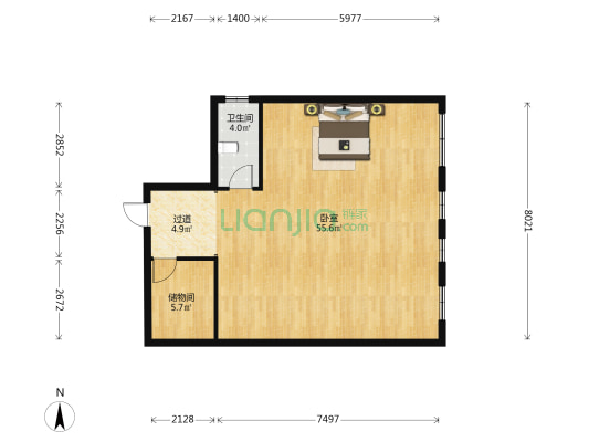 佳美文化广场 1室0厅1卫 148平方