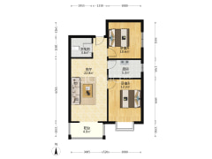 翡翠城全阳两居精装修，凤凰层，采光无遮挡70年大产权-涿州翡翠城户型图