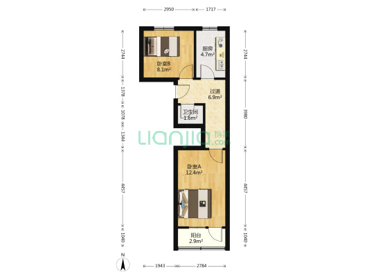 湖北路 2室0厅1卫 46平方