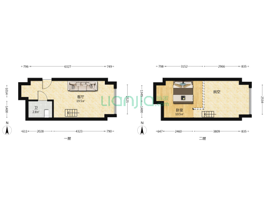 碧桂园荟隽棠 1室1厅1卫 37平方