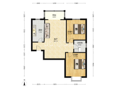 翡翠城精装两居出售房主自住标准装修-涿州翡翠城户型图