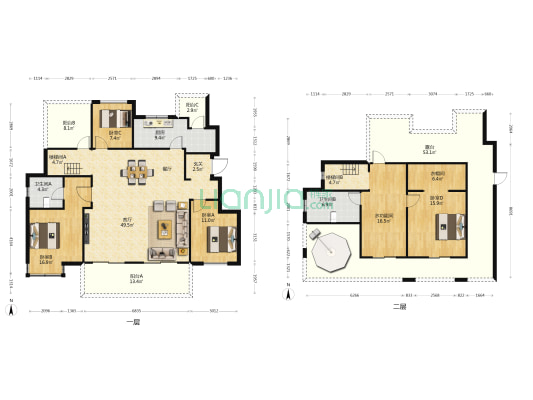 山渐青保利温泉水镇 5室1厅2卫 194平方