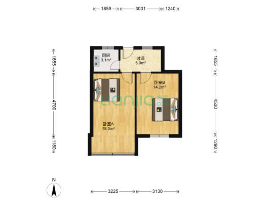 栖贤路2到10号 2室0厅0卫 54平方