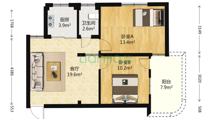 连辉社区二手房实景图