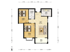 好楼层，采光好，全天都能进光，小区楼间距长，绿化高-涿州凯兴悦享城户型图