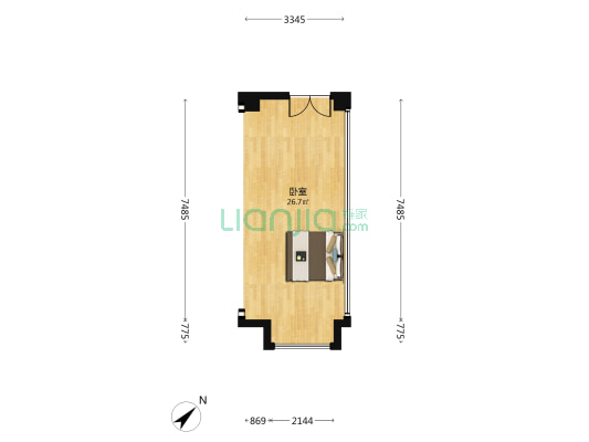 金科双楠天都 1室0厅0卫 36平方