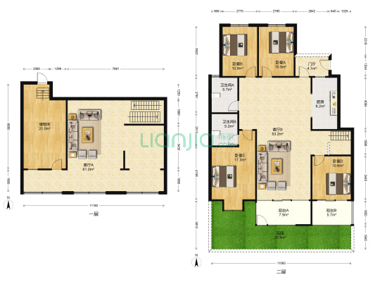 齐鲁涧桥维多利亚商业广场 4室2厅2卫 243平方