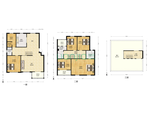 百家湖花园罗马城 6室1厅3卫 251平方