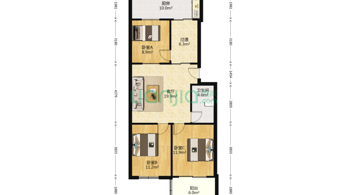 戒毒所宿舍二手房实景图