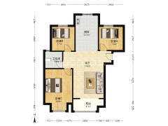 南北通透集中供暖 人车分流 北京保利物业管家式服务-涿州天伦湾馨园户型图