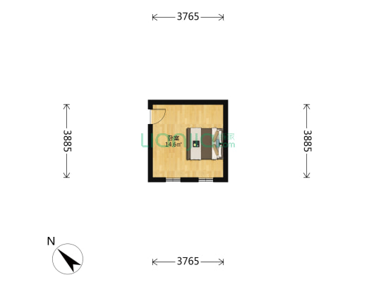 庆成里 1室0厅0卫 14平方