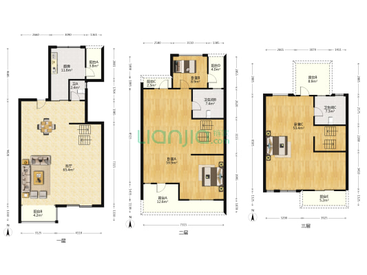 东海明珠 3室1厅3卫 310平方