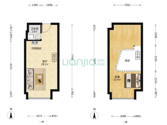 滨盛荟 1室1厅1卫 51平方
