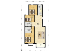 此房采光好，房本满二过户费低公园式社区-涿州鸿盛凯旋门户型图