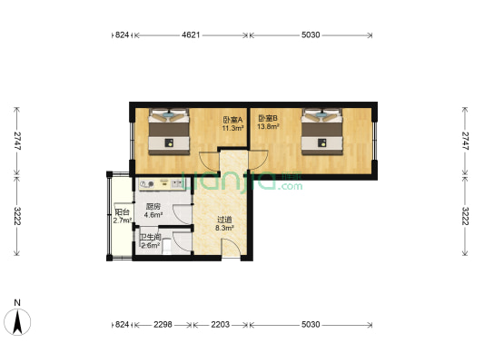 志成里小区 2室0厅1卫 56平方