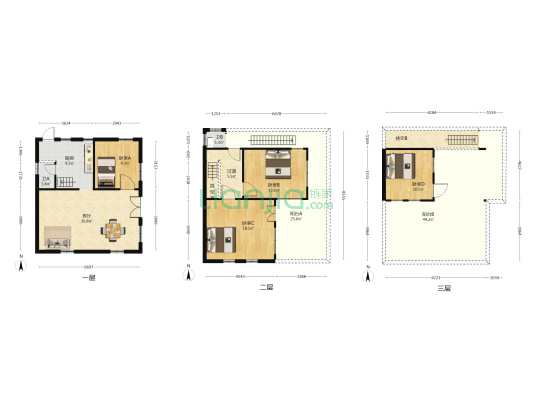 越山路 4室1厅2卫 146平方