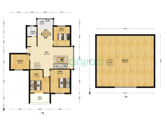 香樟苑小区 3室1厅1卫 200平方