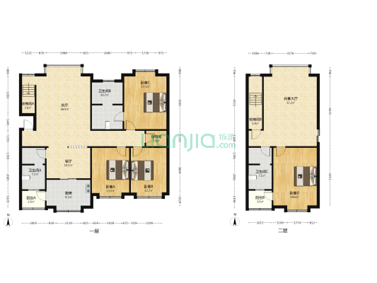 金带街92号 4室3厅3卫 222平方