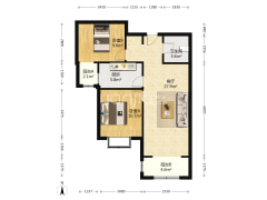 本地品质社区，花园社区，南向经典格局-涿州香邑溪谷户型图