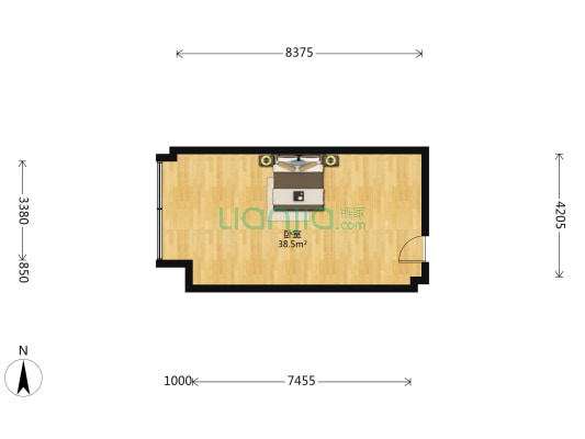 杭州港龙城 1室0厅0卫 54平方