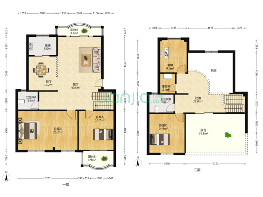 卉竹苑 4室2厅2卫 192平方