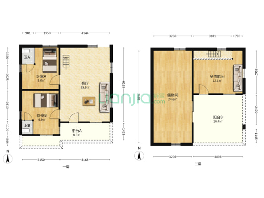 工业大道60号 3室1厅2卫 114平方