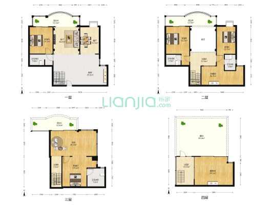 世纪海湾二期 5室2厅4卫 182平方