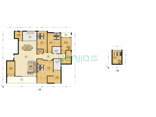 香蜜湖唯珍府 4室1厅2卫 184平方