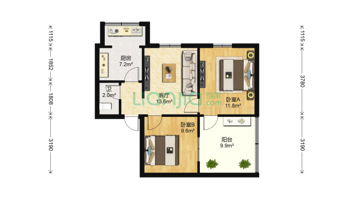 劳动厅宿舍二手房实景图