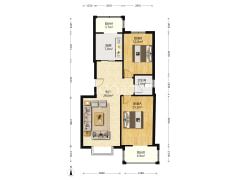 不是顶层，小房子嘎嘎滴，看房方便-涿州联合小区六号院户型图