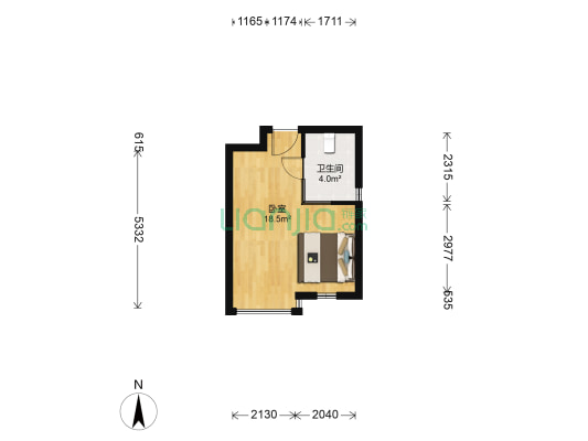 采菊东篱 1室0厅1卫 32平方