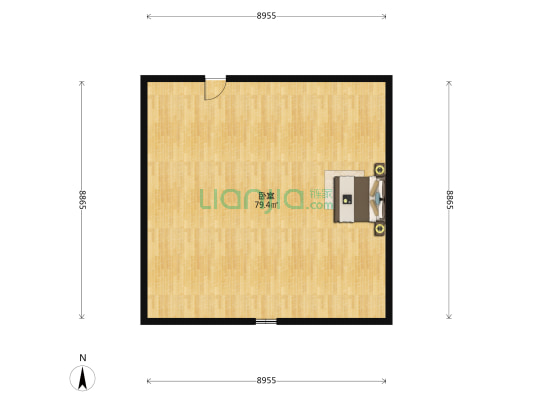 吉林大厦 1室0厅0卫 67平方