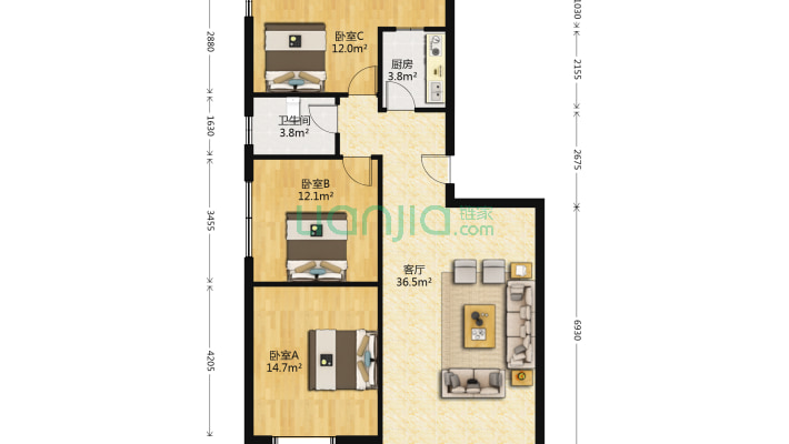 永丰城南丽景二手房实景图