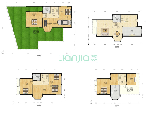 山顶上 8室2厅4卫 278平方