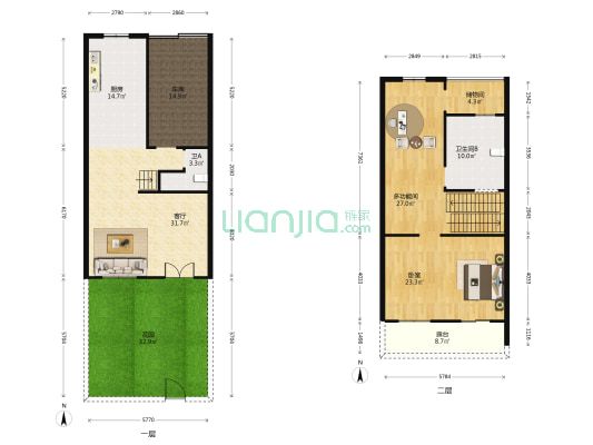 三缘温泉花园 2室1厅2卫 213平方