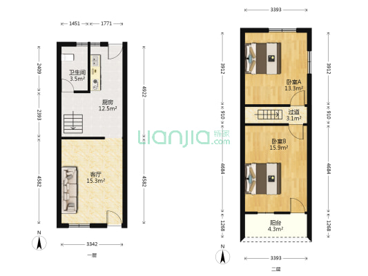 横溪镇上街村朱家岸 2室1厅1卫 111平方