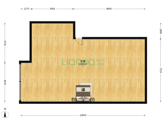 粤港大厦 1室0厅0卫 151平方