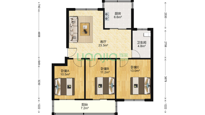 中医院家属楼二手房实景图