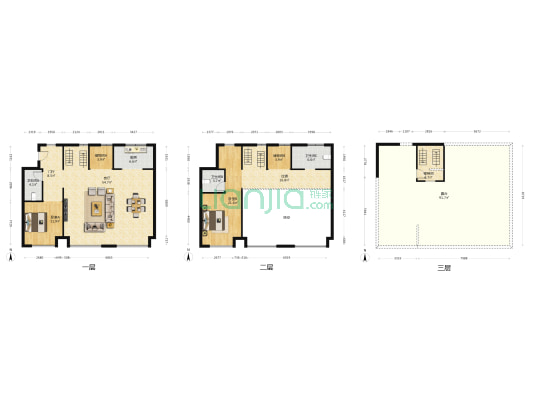 碧桂园央墅 2室1厅3卫 183平方