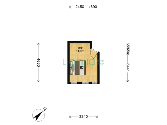 屯前街142号 1室0厅0卫 28平方
