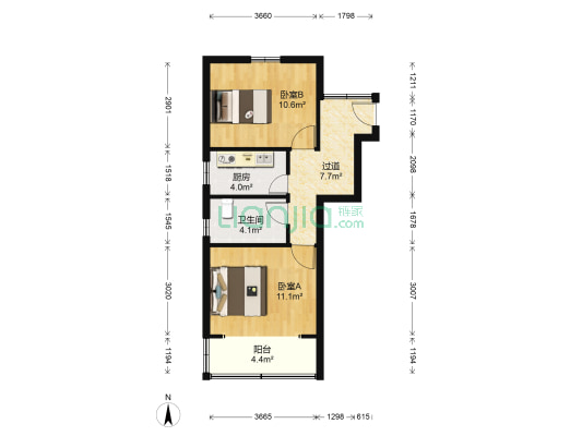 栖山路470弄 2室0厅1卫 52平方
