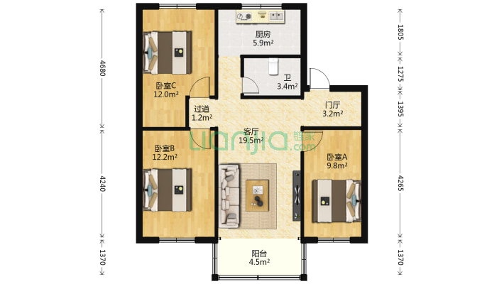学府路604号二手房实景图