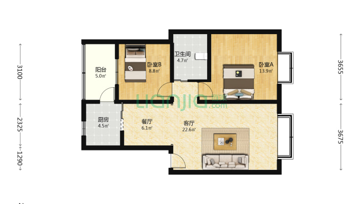 岷江局家属区二手房实景图