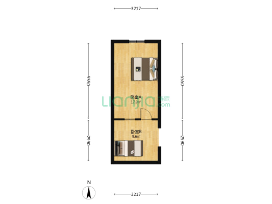 民主路23号 2室0厅0卫 20平方