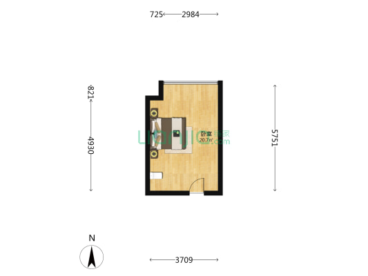 中国铁建洋湖壹品 1室0厅0卫 33平方
