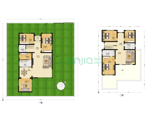 蓬莱苑 6室3厅3卫 260平方