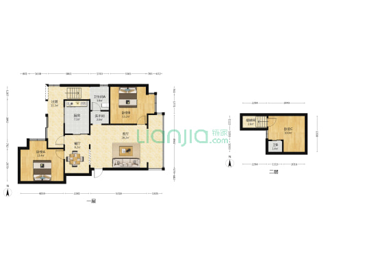 仁和巷1号 3室2厅3卫 87平方